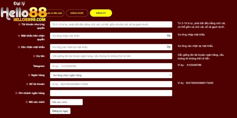 Hướng dẫn thủ tục đăng ký trở thành đại lý Hello88 nhanh chóng